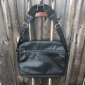 Kenneth Cole Leather Messenger Bag